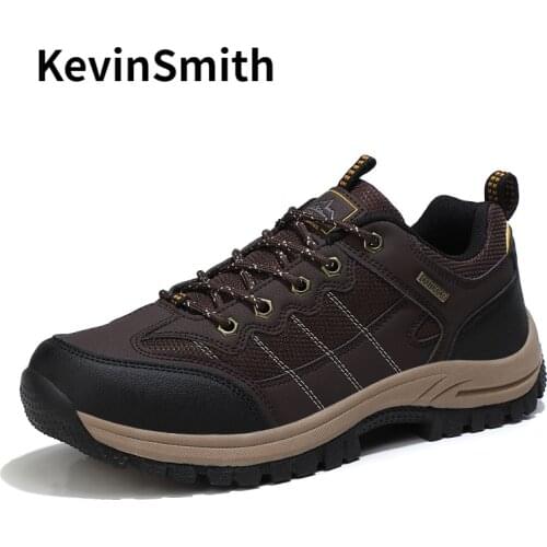 Men Hiking Shoes Lace Up Men Sport Shoes Outdoor Climbing Mountain Jogging Trekking Sneakers Men Non-Slip WearableTravel Shoes