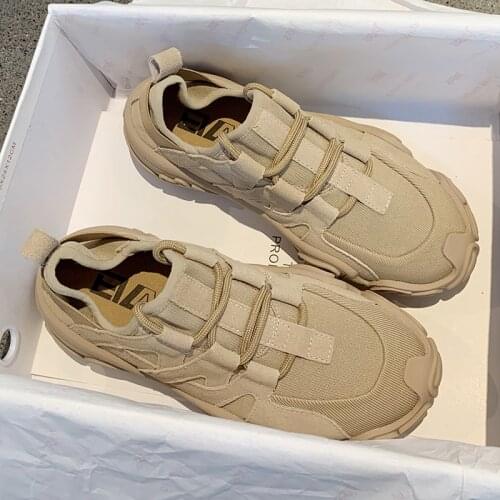 Celebrity sneakers Women 2020 Spring Fashion Breathable Casual Cozy Flat Shoes platform Shoes Outdoor Ladies Trendy Dad Sneakers