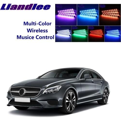 LiandLee Glow Interior Floor Decorative Atmosphere Lights Neon light For Mercedes Benz CLS MB W219 C219 W218 Car