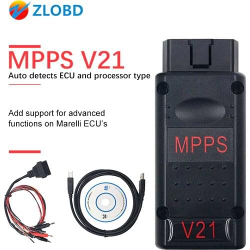 MPPS V21 ECU Chip Tuning Interface MPPS V16/V18/V21 For EDC15 EDC16 EDC17 CHECKSUM MPPS OBD2 Car Diagnostic Cable