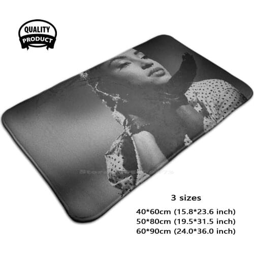 Soft Foot Pad Room Goods Rug Carpet Singer Beauties Black And White Music Fine Chic Ele Soul Divas Diva Hollywood Classic Icon