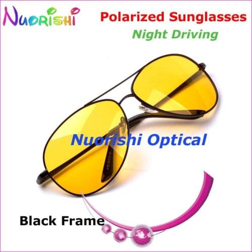 A103YP Unisex Night Polarized Glasses Polycarbonate Lens with UV400 Yellow Polarized Sunglasses for Lady and Man Free Shipping
