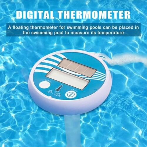 Floating Pool Thermometer Solar Digital Floating Thermometer for Swimming Pool Bath Water Spas Aquariums Fish Ponds Waterproof