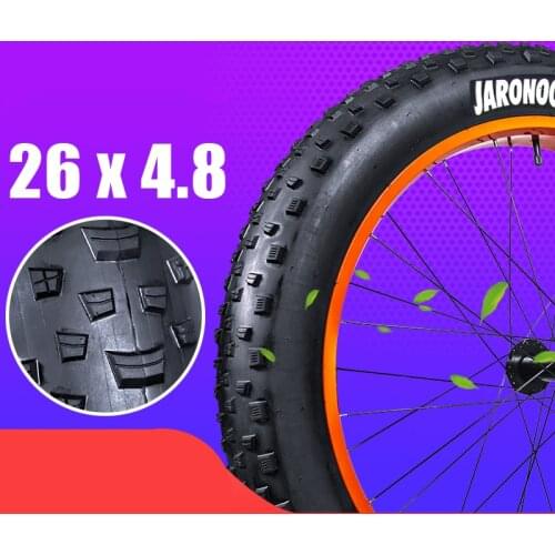 Extra-wide 26*4.8 Fat Bicycle Tire Rubber Outer Tire Inner Tube Snow Bike Fat Bike MTB Mountain Bike Parts Bicycle Accessories