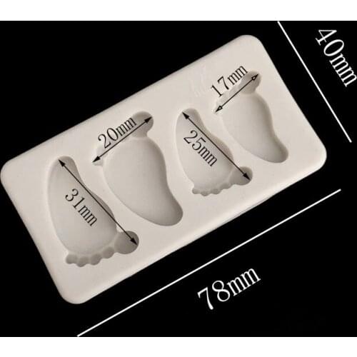 Minsunbak Ankle shape fondant silicone mold Chocolate Candy Biscuit Baking Tools DIY cake decorating tools
