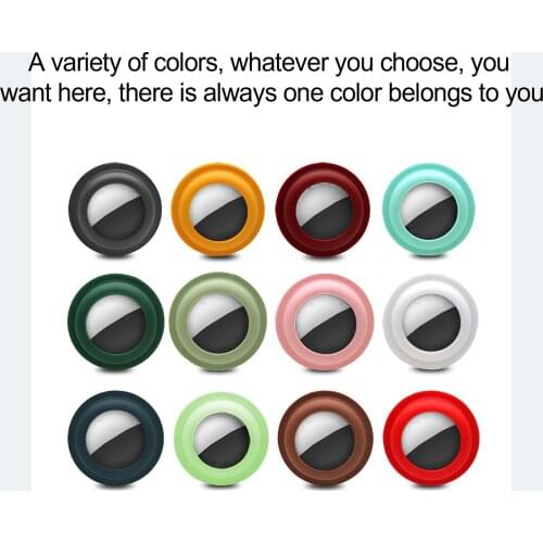 Silicone Airtag Case For Apple Airtag Trackers Anti-loss Soft Cover For Airtags Locator Protective Sleeve IN STOCK