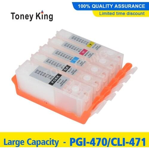Toney King PGI 470 CLI 471 Ink Cartridge For Canon PIXMA MG5740 MG6840 MG7740 TS5040 Printer Refill Ink Cartridges