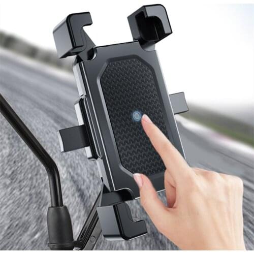 Bike Motorcycle Phone Holder Bicycle Mobile Cellphone Holder For iPhone Samsung Xiaomi GPS Bracket for 6.5inches Mobile Phone