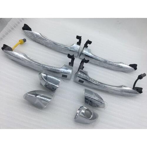 Keyless entry outside door handle smart key chrome-plated exterior door handle 8p Fits for Tucson 2016 OEM 82651D3710 82661D3710