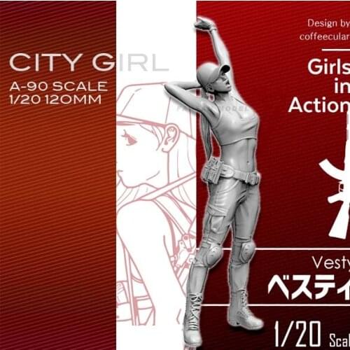 1/20 Resin Kits beautiful girl resin soldier model self-assembled A-90