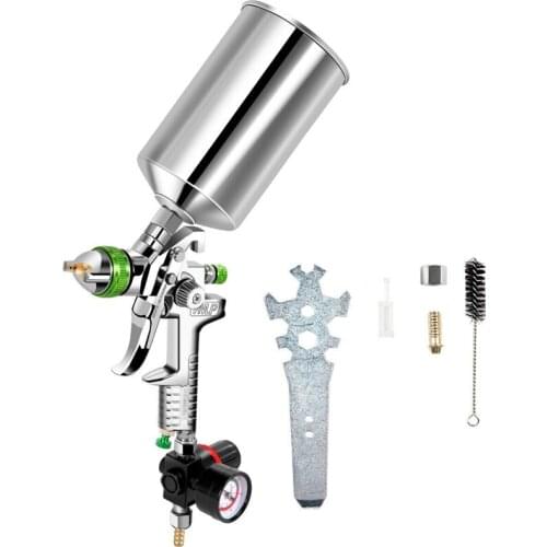 2.5Mm HVLP Gravity Feed SPRAY Tool Kit W/Regulator Auto Paint Metal Flake