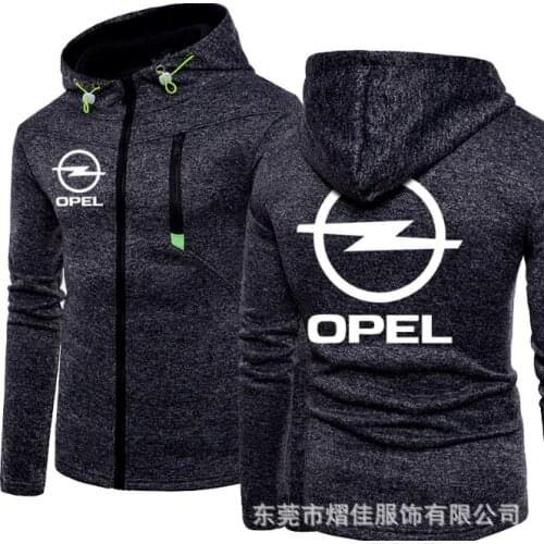 2020 Fashion Men Winter Autumn Mens Motorcycle OPEL Hoodies Cotton Casual Zip Male Hooded Coats