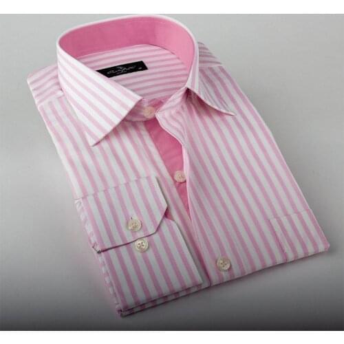 2020 Men Fashion Casual Long Sleeved shirt Slim Fit Male Social Business Dress shirt Slim Fit Male Social Clothing Pocket design