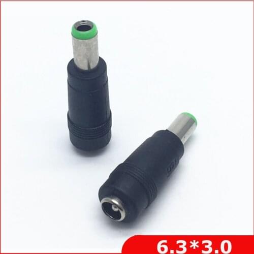 Free shipping 4pcs DC Power Adapter converter 6.3 x 3.0mm male plug to 5.5 x 2.1mm female jack For Toshiba Acer adapter notebook
