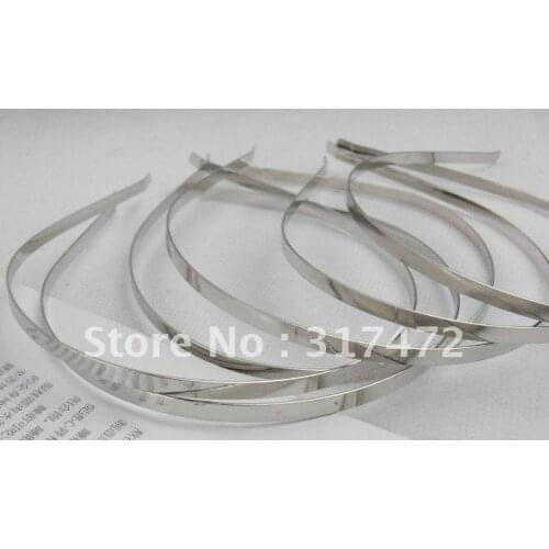 6mm Silve Tone Hair Band Head Bow Jewely findings 300pcs