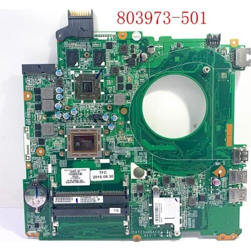 803973-501 803973-601 803973-001 DAY23AMB6F0 A10 with graphic card working well laptop motherboard for hp 15-p
