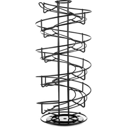 Coffee Pod Carousel Spins 360 Degrees Coffee Pods Storage Shelves 30 Pod Organizer Compatible with Gusto Home Office Rack