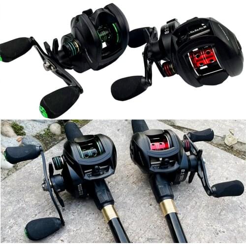 Casting Reel Baitcasring Fishing Reel 17+1 Bearing Brake Force 10 kg Gear Ratio 8.1:1