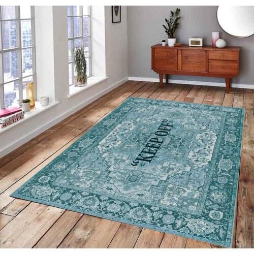 KEEP OFF 1 Classic Patterned Carpet , Fan Carpet Non Slip Floor Carpet,Teens Carpet,Area Rug