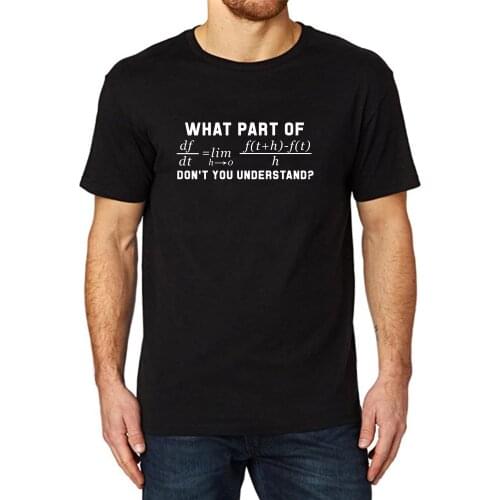 Lyprerazy Mens What Part Of Don't You Understand? Mathematical Equation Printed Workout Fitness Funny T shirt