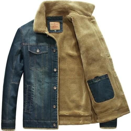 MusLotus Men's Denim Parkas