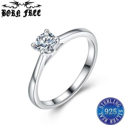 925 sterling silver couple rings set for women ringen dames anillos mujer bague femme argent 925 jewellery wedding rings mix lot