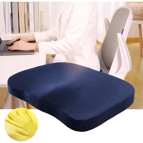Premium Memory Foam Seat Cushion Coccyx Orthopedic Car Office Chair Cushion Pad for Tailbone Sciatica Lower Back Pain Relief
