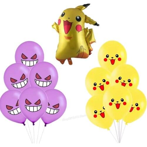 Pokemon Pikachu Party Latex Balloon Kids Birthday Party Decoration Pocket Elf Rubber Balloons Christmas Decoration Home Toy Gift