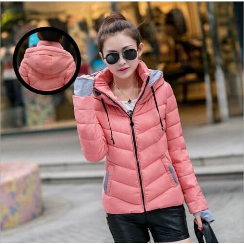 Down Jackets Cotton-padded Clothes Woman Short Fund Even Hat Winter 2017 New Pattern Ma'am Cotton Self-cultivation Loose Coat