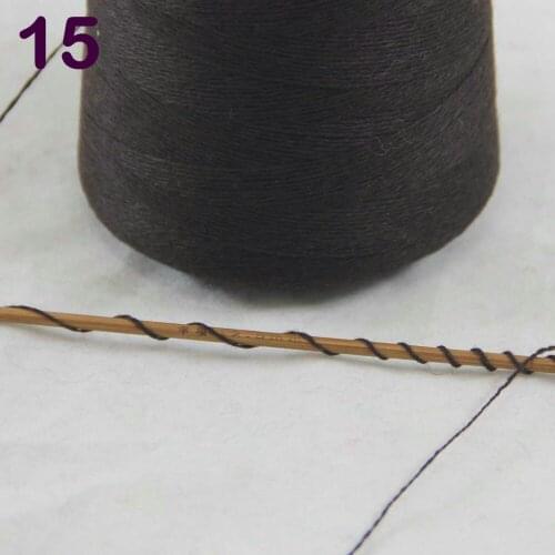 Sales 1X500g high quality 100% pure cashmere warm soft hand-woven tower yarn Brown 262-5015