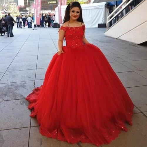 Robe De Soiree Luxury Red Tulle Evening Dresses Ball Gown Bow Simple Elegant Prom Formal Dresses 2019 Custom Made