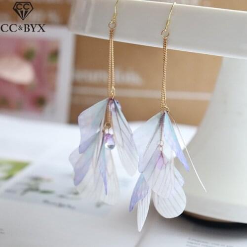 CC Drop Earrings Stud Earring For Women Girls Korean Style Party Accessories Statement Bijoux Long 100% Handmade Design mq081