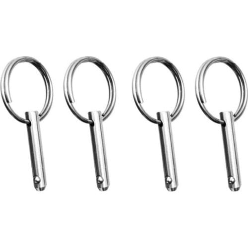 4pcs 316 Stainless Steel Quick Release Pins 7.5mmx 38mm Bimini Top