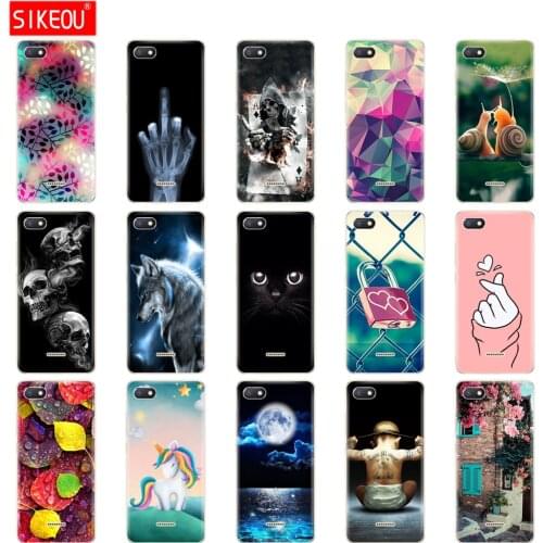 Silicone case For xiaomi Redmi 6a Case Full Protection Soft tpu Back Phone Cover for xiaomi Redmi 6 A bumper Hongmi 6a Coque Cat