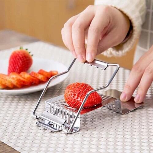 Stainless Steel Egg Slicer Cutter Boiled Egg Fruit Vegetable Mushroom Slicer Multifunction Kitchen Accessories Tools