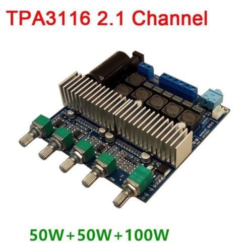 TPA3116 2.1 Channel 12V 100W+50W+50W Audio Speaker HIFI Digital Amplifier Board