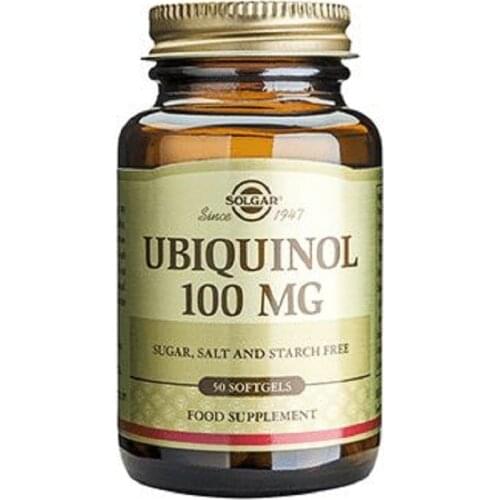 Ubiquinol 100 mg 50 Softjel Capsules Koenzim Q-10 CoQ-10 Naturel Tablettes Herbal Tablets