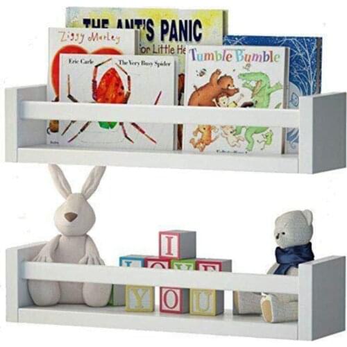 Montessori Children Room Educational Bookcase 2 Li Wall Rack Set