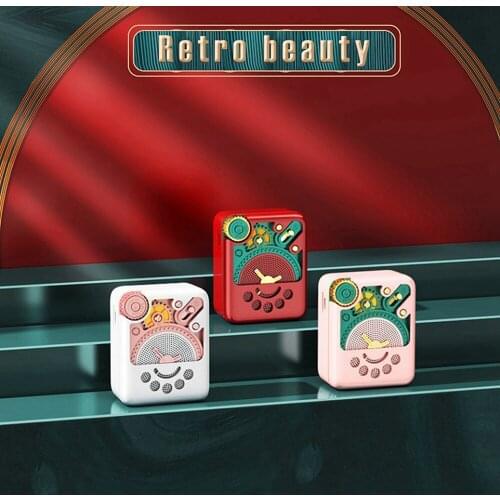 Smart bluetooth speaker Retro style Elvis Mini stereo Small subwoofer gift TF card AI smart voice function