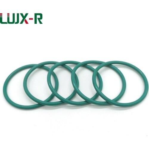 LUJX-R 10pcs 3.55mm FKM O Ring Seal Washer O-ring Oil Proof ID 26.5/28/30/32.5/34.5/40-45mm Green Mechanical Sealing Gasket