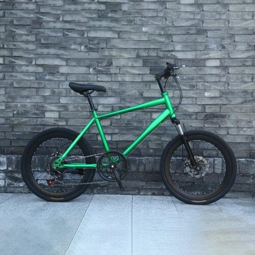 7 Speeds Bicycle Disc Brake 22 Inch High Carbon Steel Frame Road Bike Hard Fork 52T Crankset Daily Commute Students Child