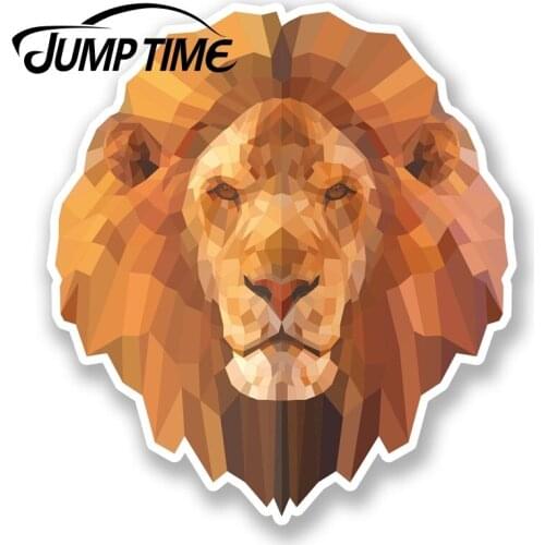 Jump Time for Abstract Lion Vinyl Sticker Laptop Tablet Car Tiger Cat Animal Decal Window Tank Waterproof Car Decoration