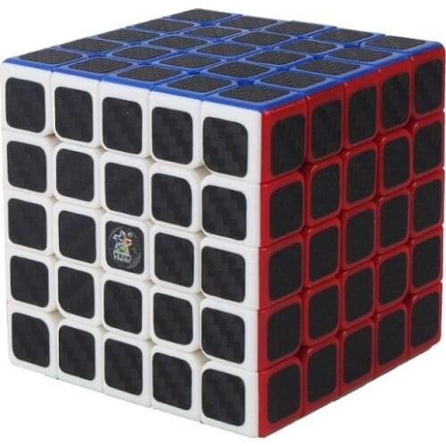 YuXin Carbon Fiber 5x5x5 Magic Cube Professional Game Speed Smooth Adult Childrens Toys Educational Gifts Cubes