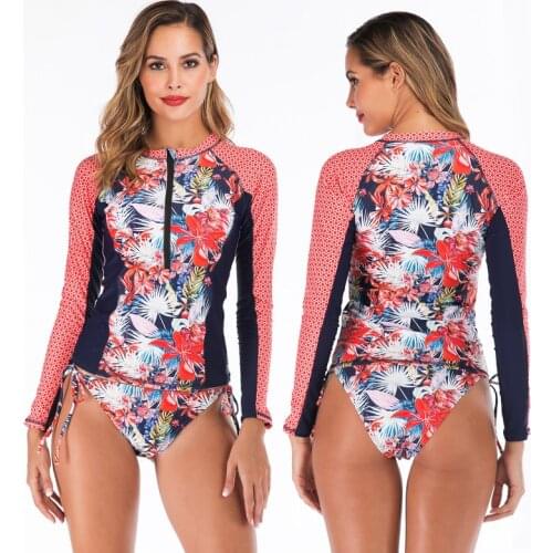 Swimming Suit For Women Bathing Sexy Suits Surf Woman Korea Swimsuit Long Rash Guards Sleeve Animal Spandex Swim Shirt