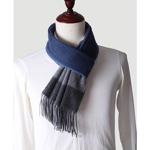 100% Cashmere Scarf Men Luxury Brand Winter Soft Keep Warm Fashion Scarf Men Long Shawl Wrap Male Stoles Handsome 180 cm 150g