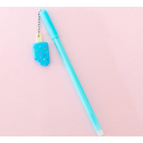 12 Pcs Korean Creative Ice Cream Gel Pen Cute Student Learning Office Writing Stationery Wholesale Kawaii School Supplies