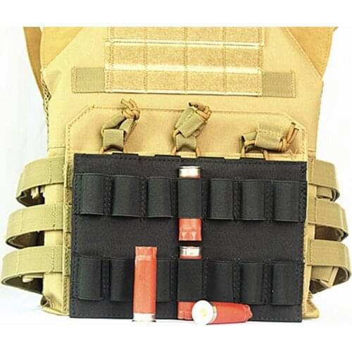14 Round Tactical Molle Shell Pouch 12GA 12 Gauge Airsoft Bullet Ammo Carrier Military Hunting Accessories Magazine Holder Bag