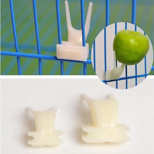 3 Pcs Bird Parrot Fruit Fork Pet Supplies Plastic Food Rack Cage Feeding Pet Supplies Fruit Snack Fork