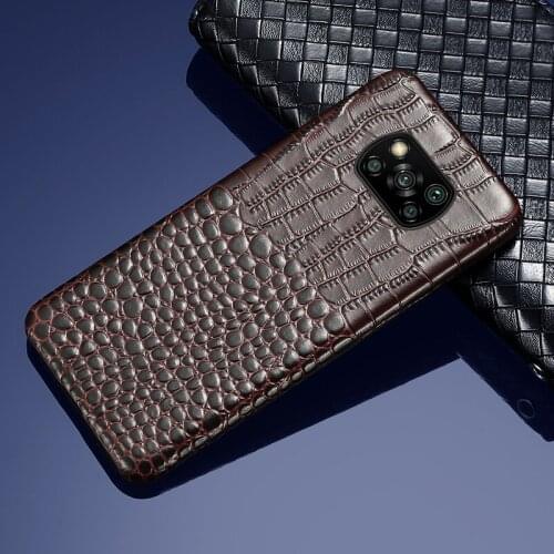 Genuine Cowhide Leather Case for Poco X3 Pro NFC F3 M3 Mi 11 10 9 9T 10T Lite Cover For Xiaomi Redmi Note 9 Pro Note 10 8 pro 7