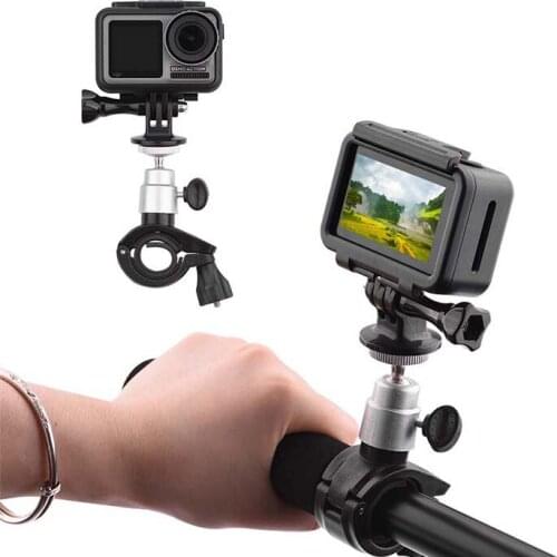 Bike Bracket Mount Holder Bicycle Stand Clamp Handle Stander Clip Adapter for DJI OSMO ACTION Sports Camera Accessories